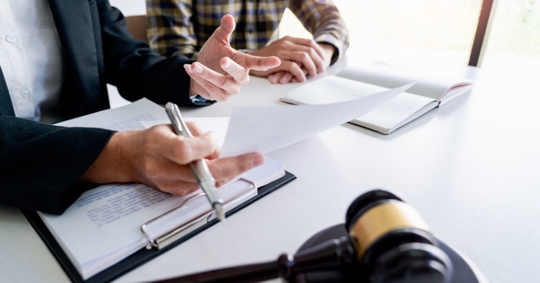 defense consultation with lawyer